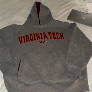 Virginia Tech,sweatshirt, new sz L embroidered lettering fleece lined CHAMPS